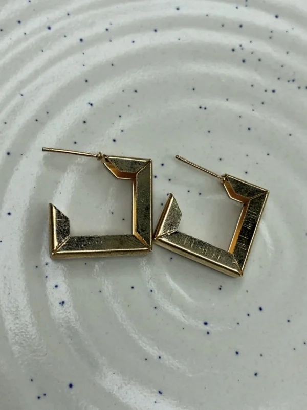 square hoop earrings
